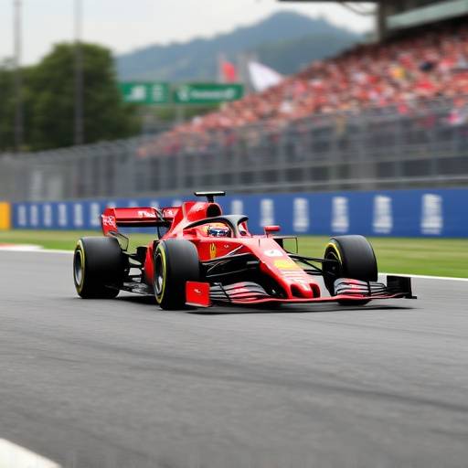 Charles Leclerc a bordo della Ferrari durante le qualifiche del Gran Premio d'Italia a Monza